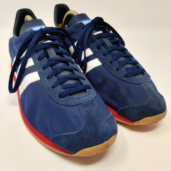 Adidas Country OG Sneakers Shoes Mens 10.5 Blue White Red EE5744 Retro Rare main image 13